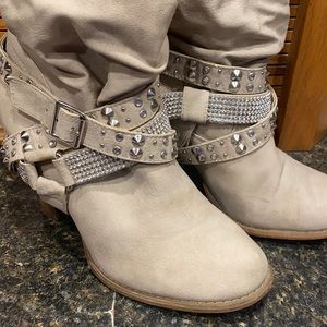 Lime Lush high heeled cowgirl booties.